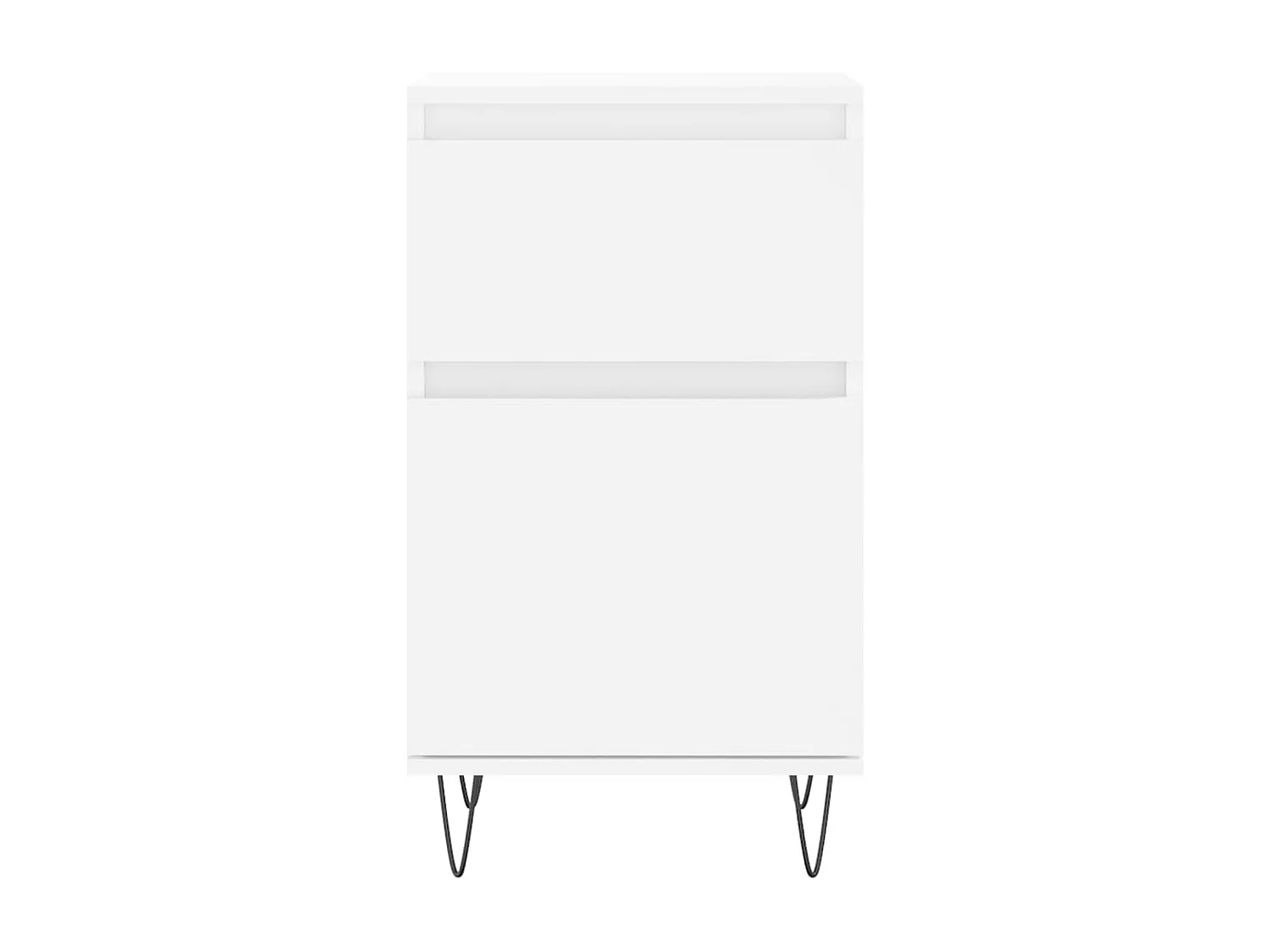 Buffets 2 pcs blanc 40x35x70 cm bois d’ingénierie