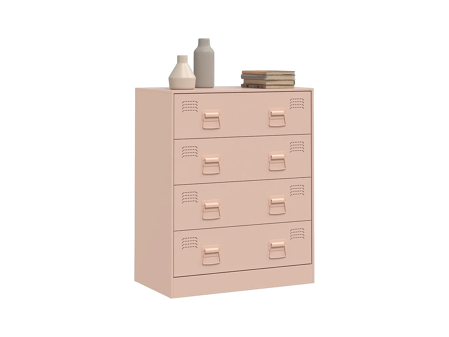 Buffet rose 67x39x83 cm acier