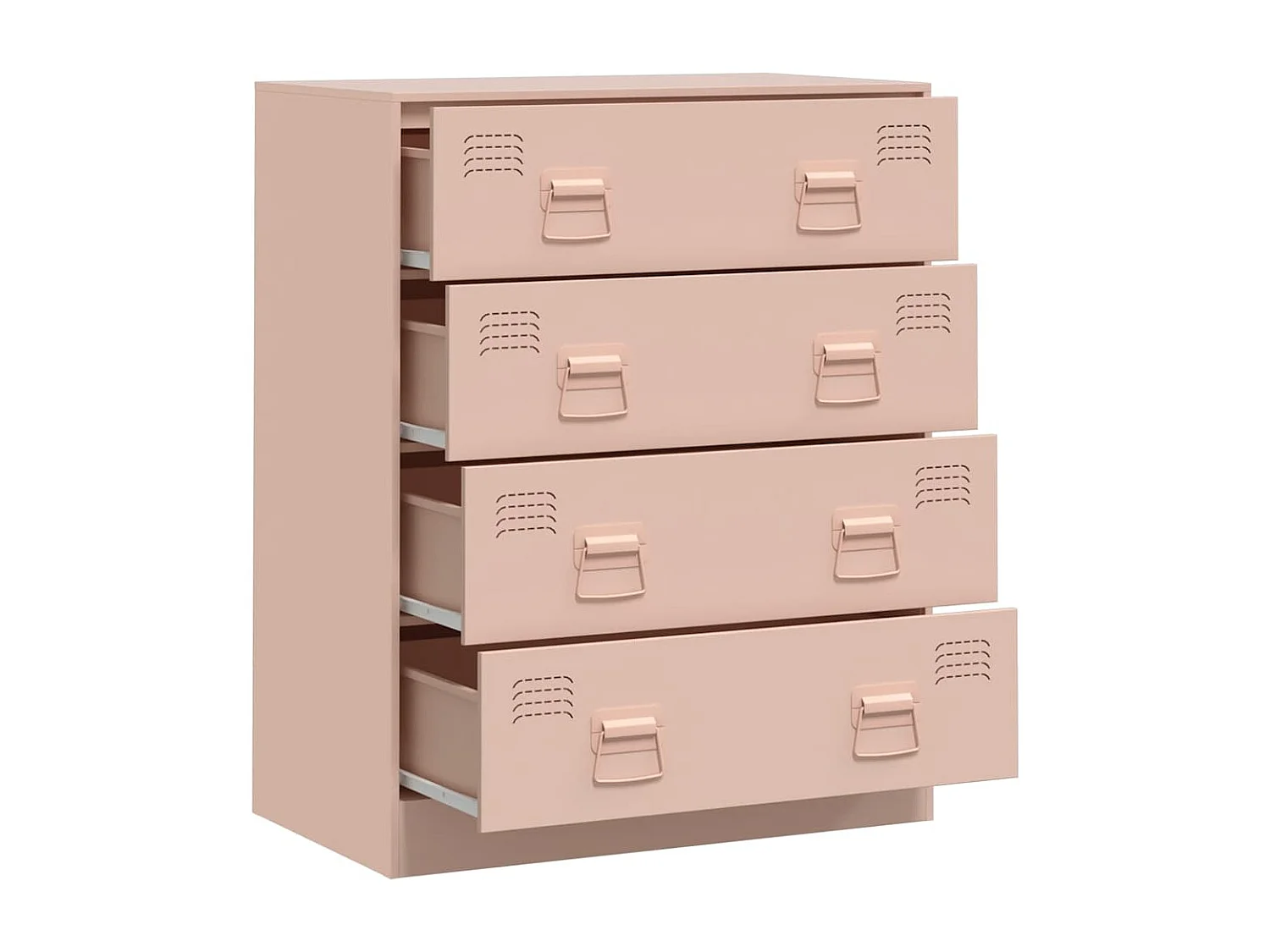 Buffet rose 67x39x83 cm acier