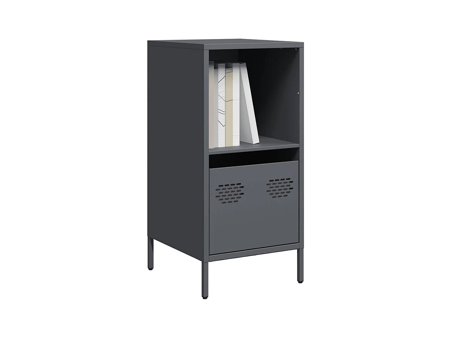 Buffet anthracite 35x39x73,5 cm acier laminé à froid