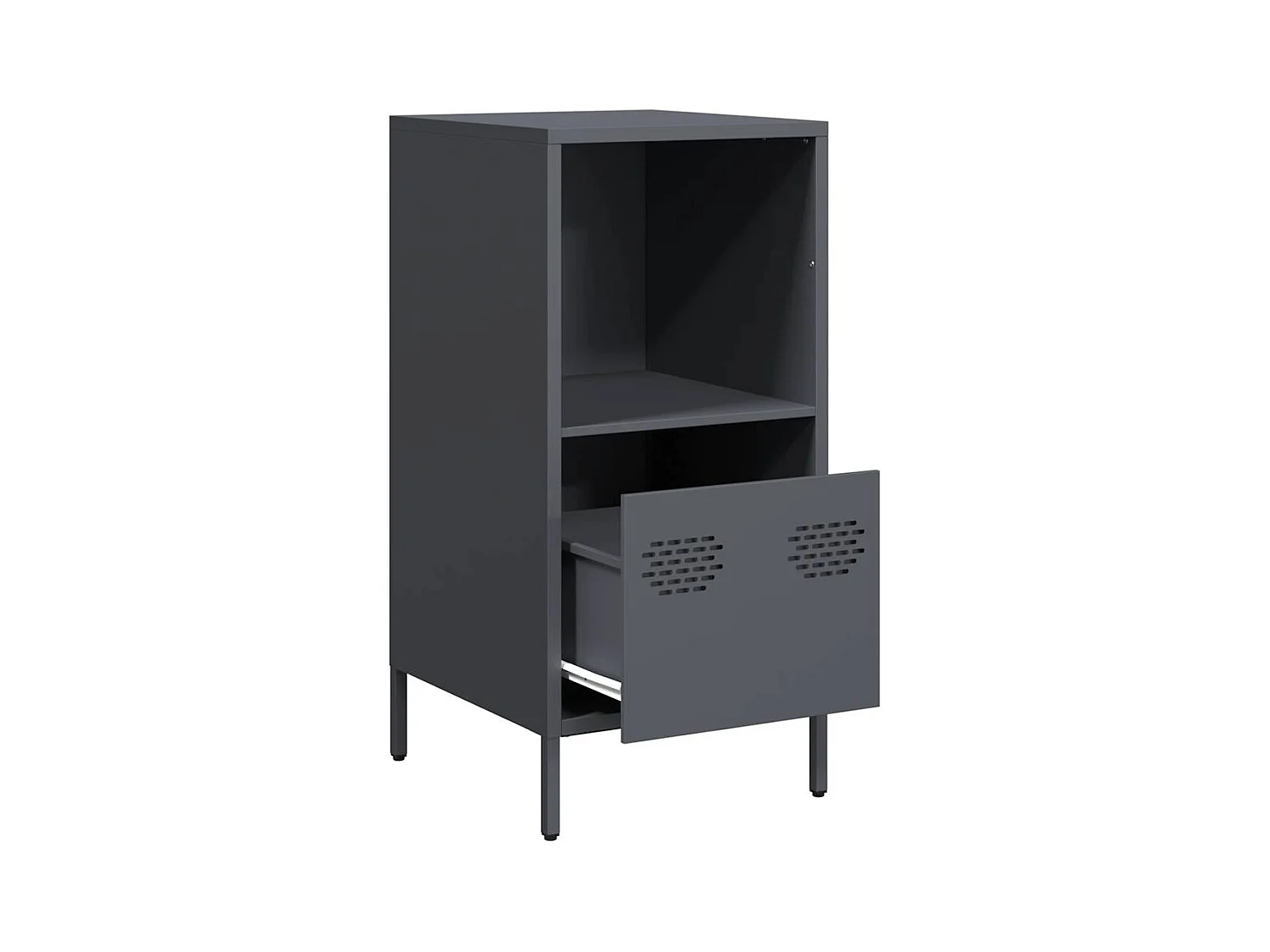 Buffet anthracite 35x39x73,5 cm acier laminé à froid