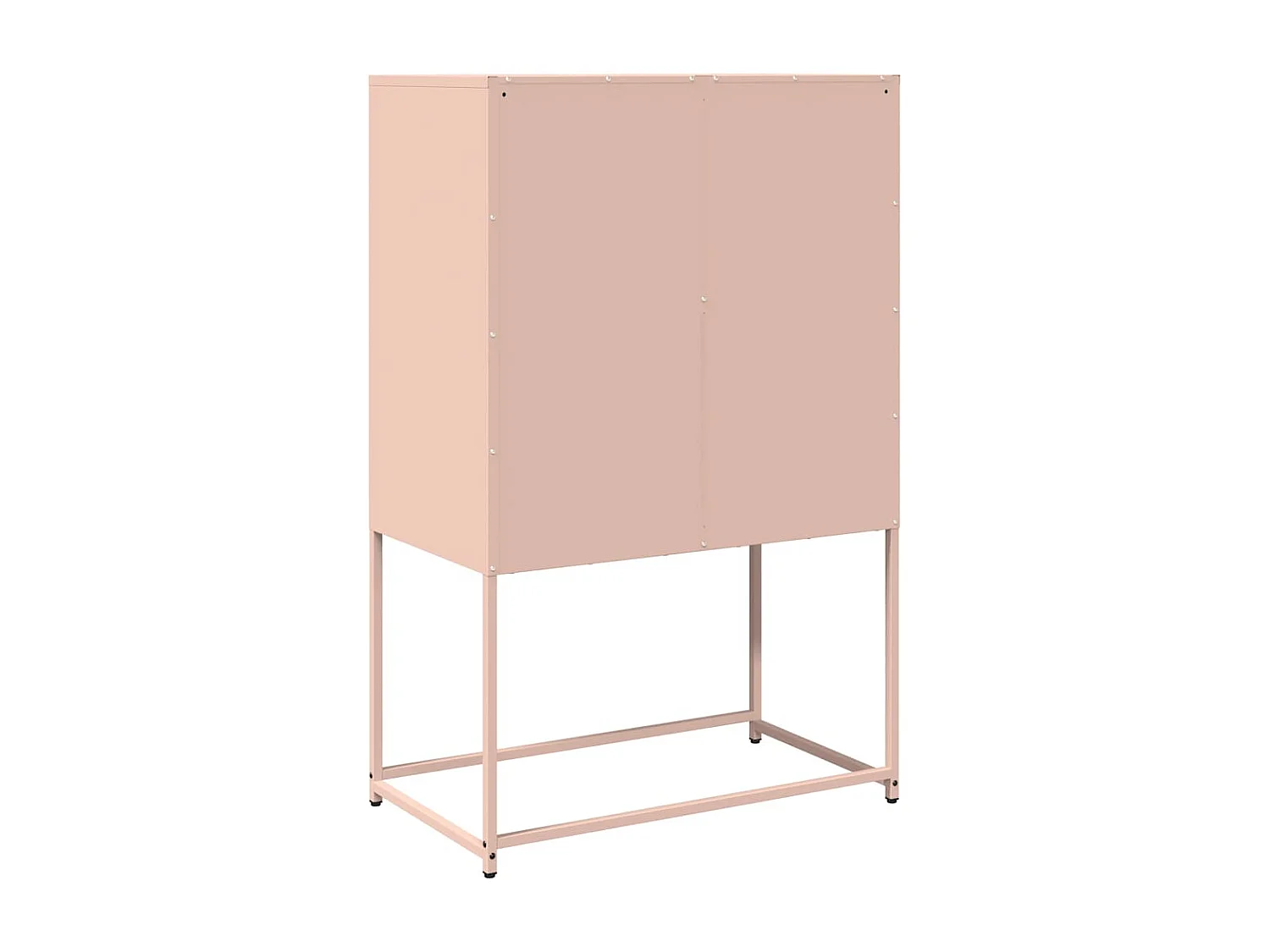 Buffet haut rose 68x39x107 cm acier