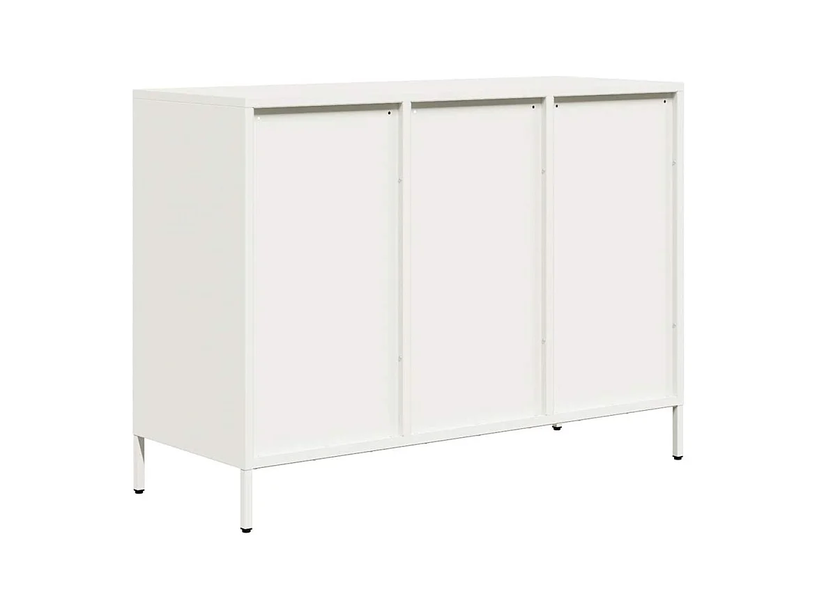 Buffet blanc 101,5x39x73,5 cm acier laminé à froid