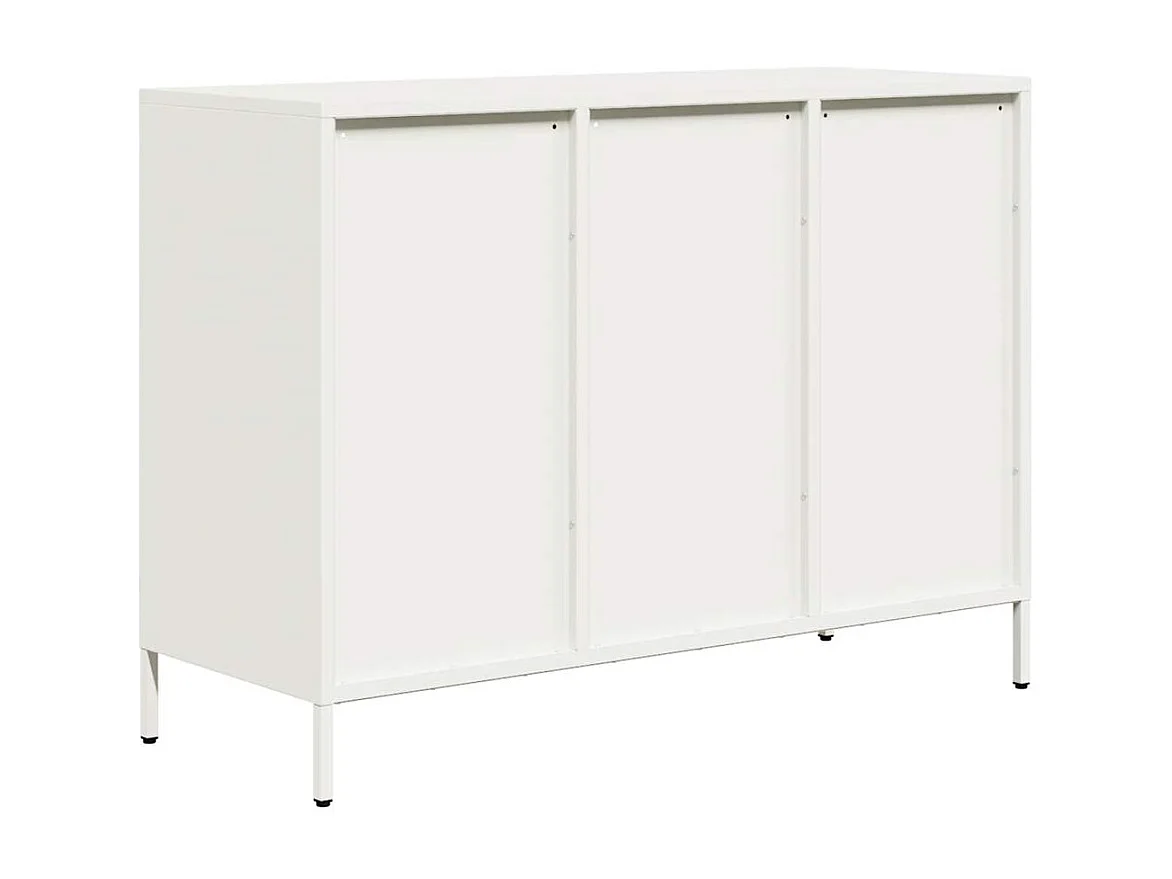 Buffet blanc 101,5x39x73,5 cm acier laminé à froid