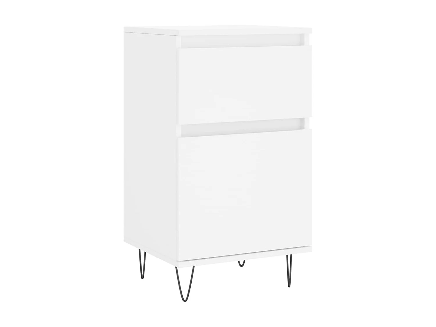 Buffet blanc 40x35x70 cm bois d’ingénierie