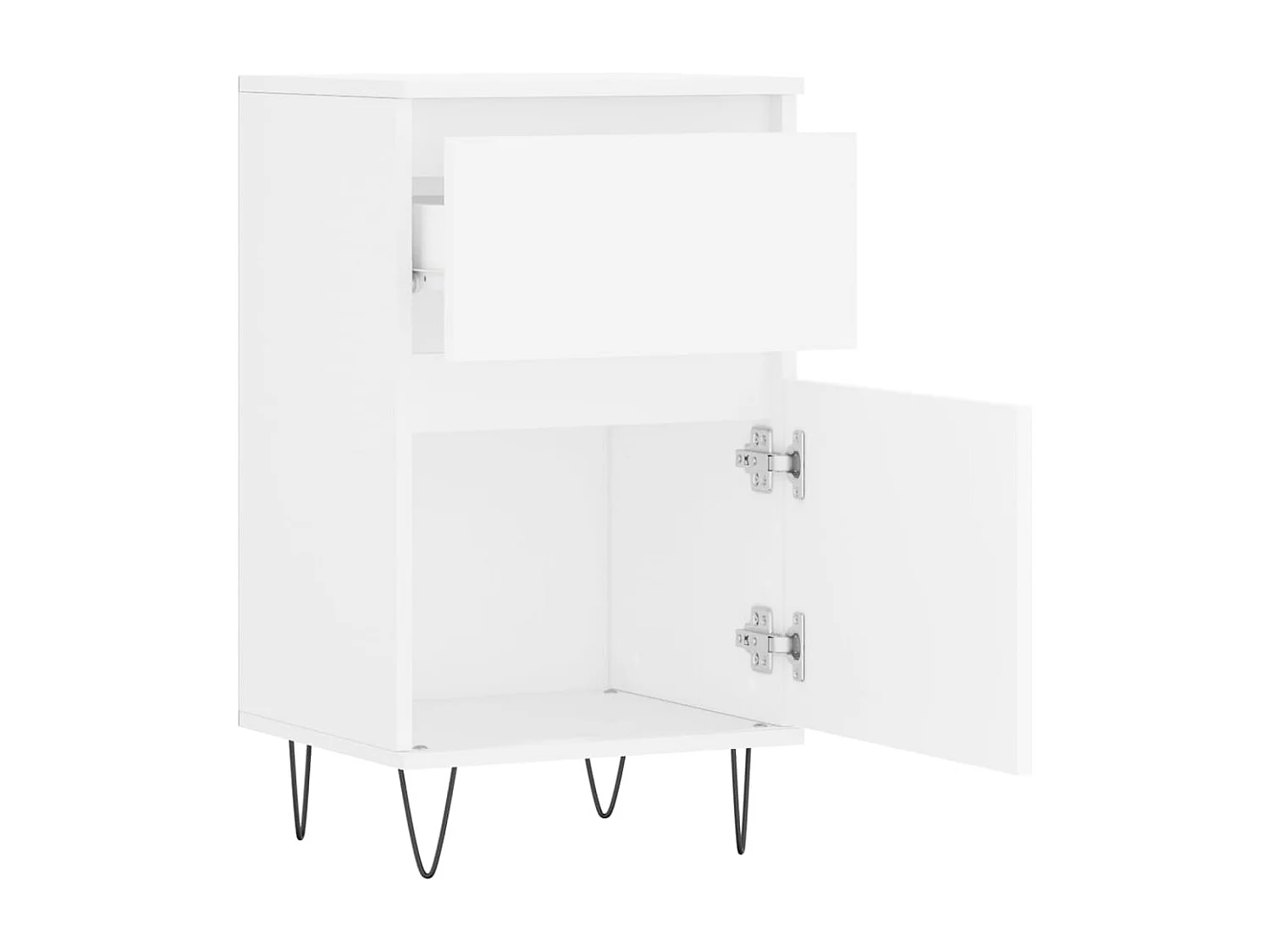 Buffet blanc 40x35x70 cm bois d’ingénierie