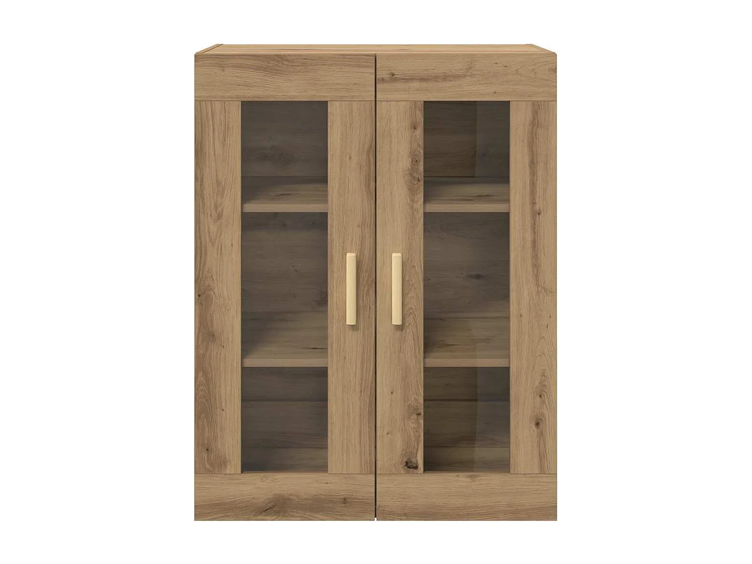 Mobiletto pensile in rovere fatto a mano 69,5x34x90 cm