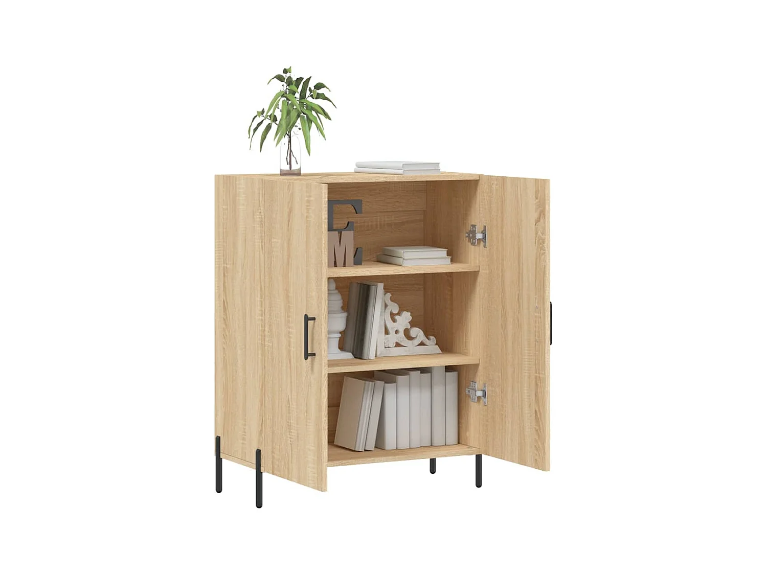 Credenza in rovere Sonoma 69,5x34x90 cm in legno ingegnerizzato