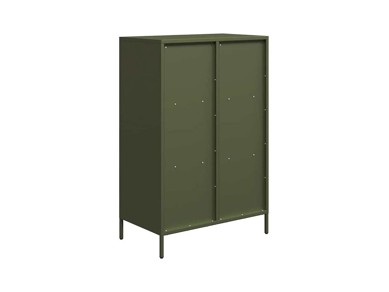 Buffet haut vert olive 68x39x103,5 cm acier