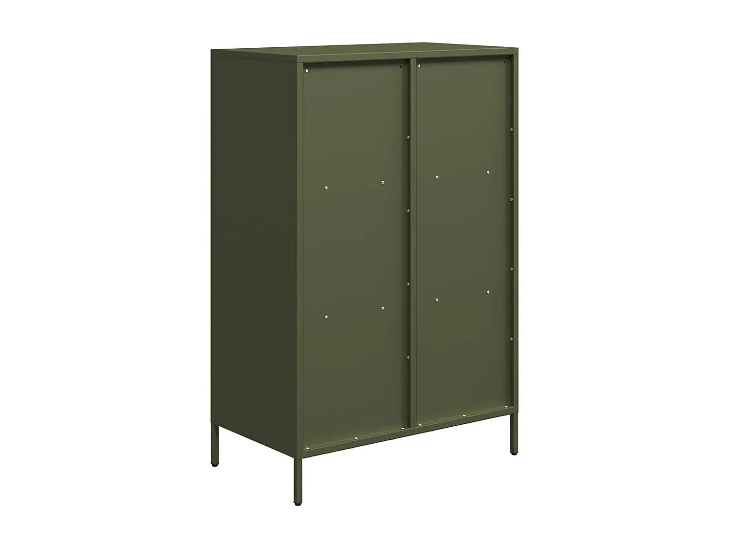 Buffet haut vert olive 68x39x103,5 cm acier