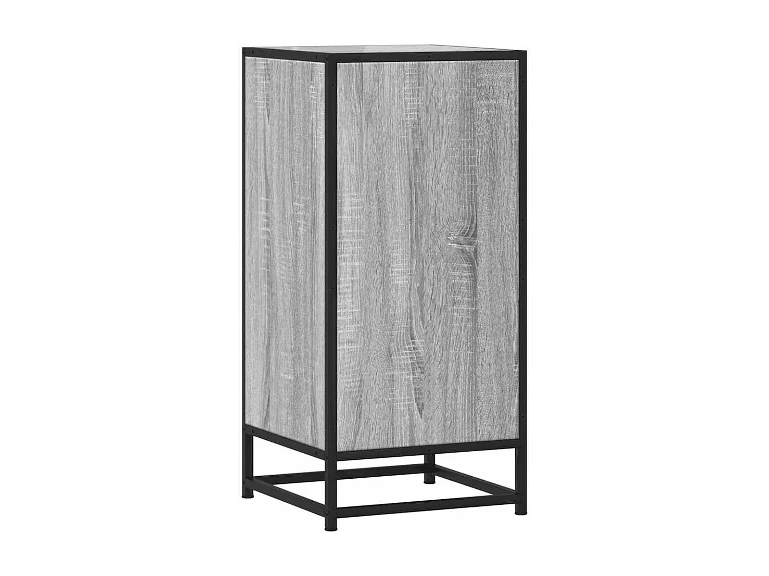 Buffet sonoma gris 35,5x35x76 cm bois d'ingénierie et métal