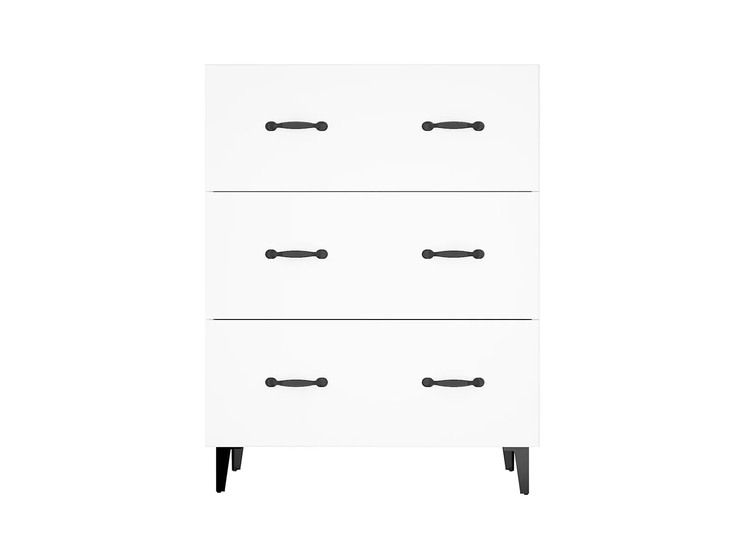 Buffet blanc 69,5x34x90 cm bois d'ingénierie