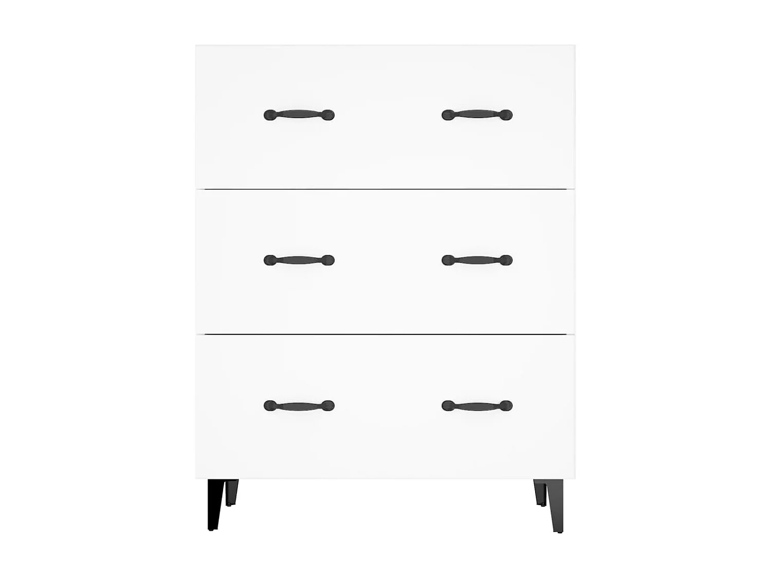 Buffet blanc 69,5x34x90 cm bois d'ingénierie