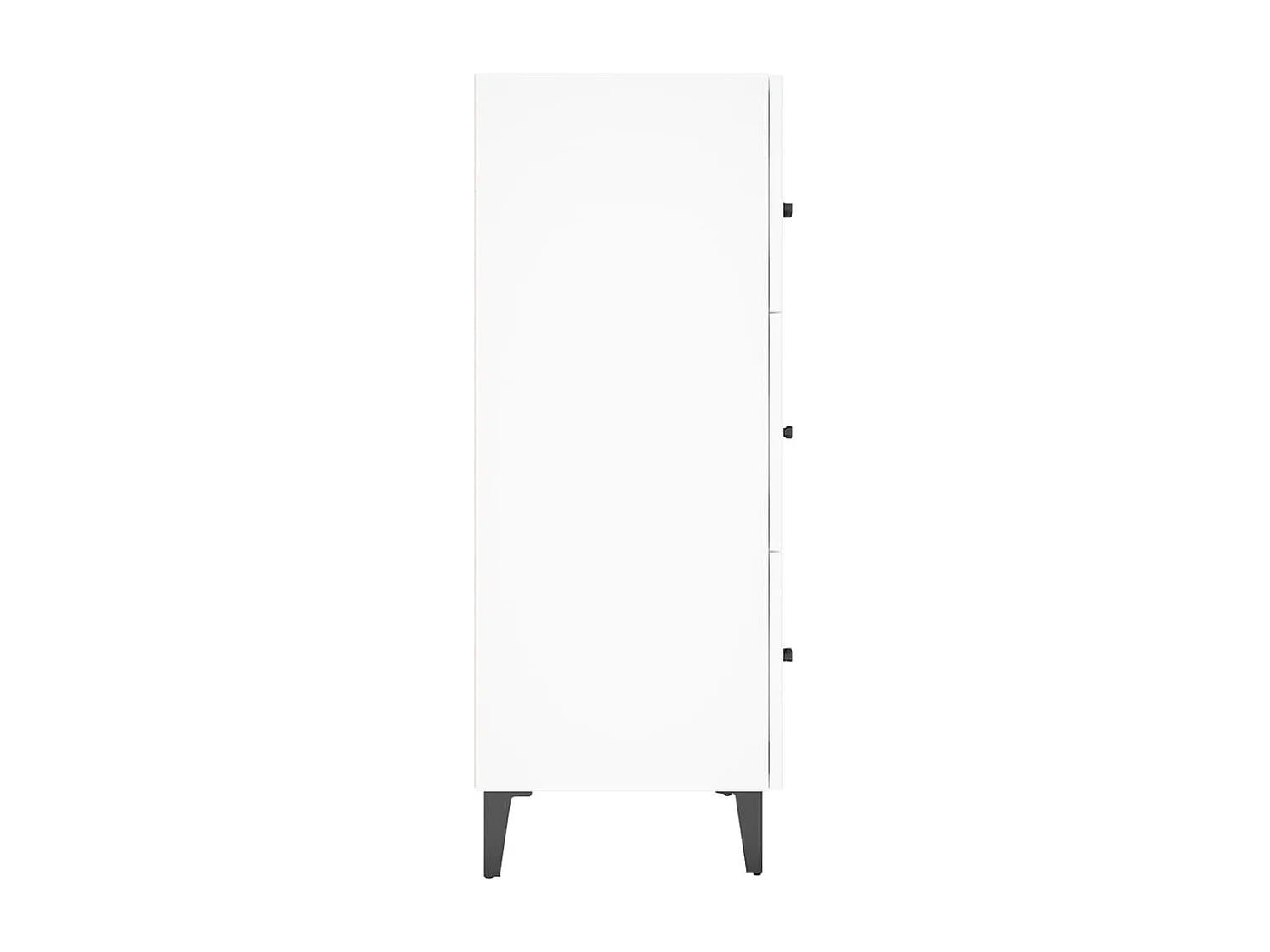 Buffet blanc 69,5x34x90 cm bois d'ingénierie