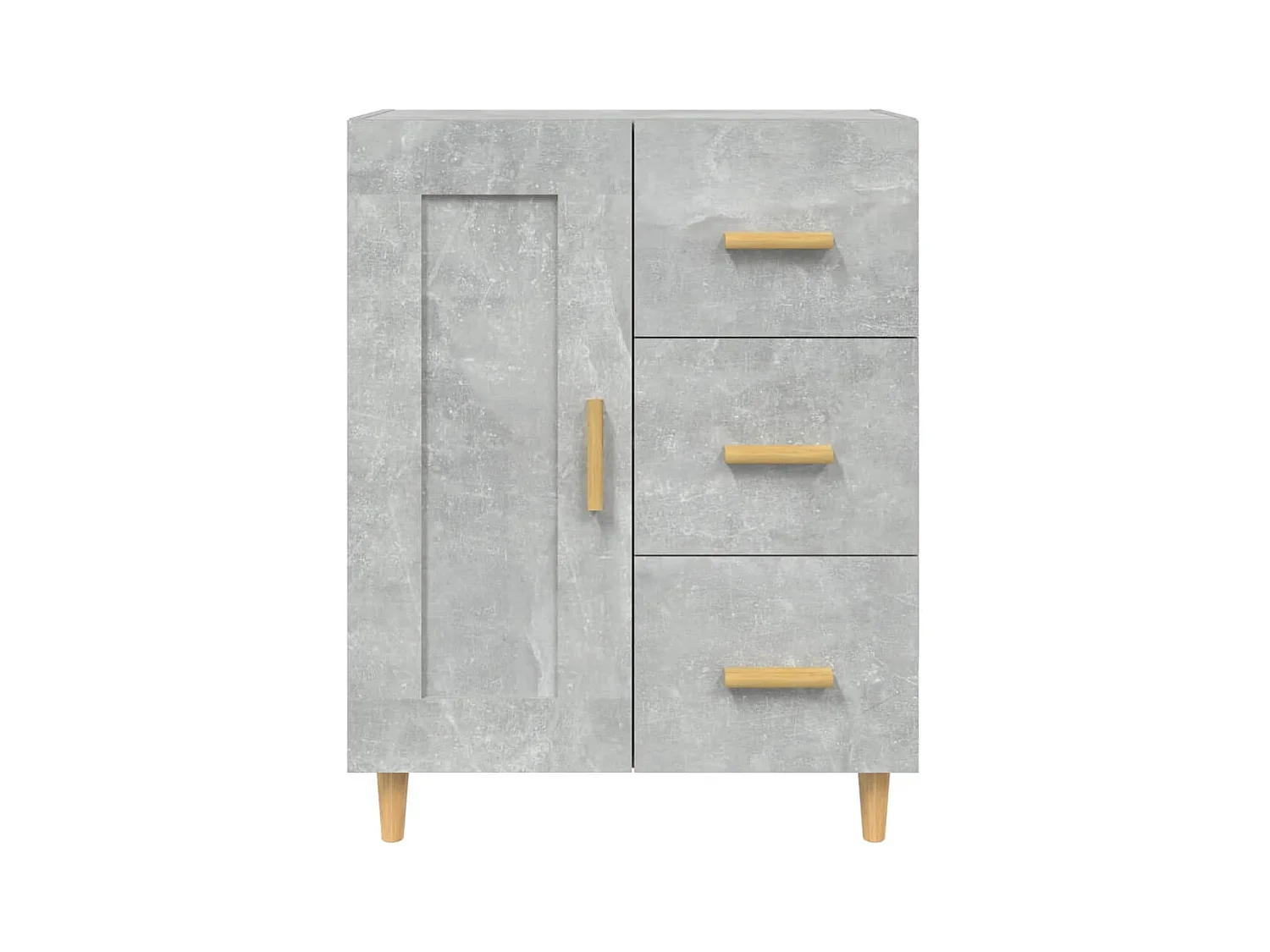 Aparador Gris Hormigón 69,5x34x90 cm Madera de Ingeniería