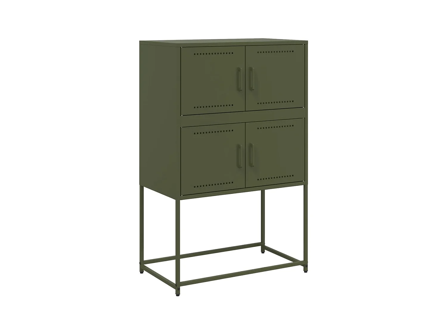 Buffet vert olive 68,5x38,5x107 cm acier