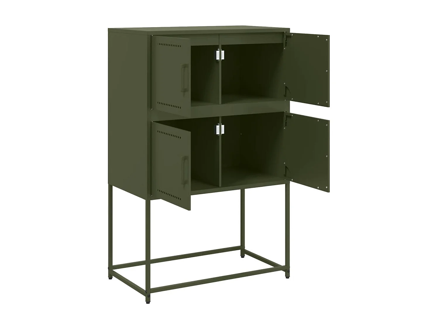 Buffet vert olive 68,5x38,5x107 cm acier