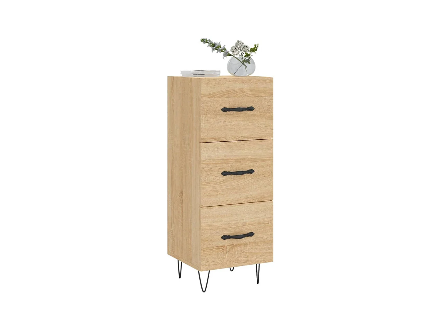 Buffet Chêne sonoma 34,5x34x90 cm Bois d'ingénierie