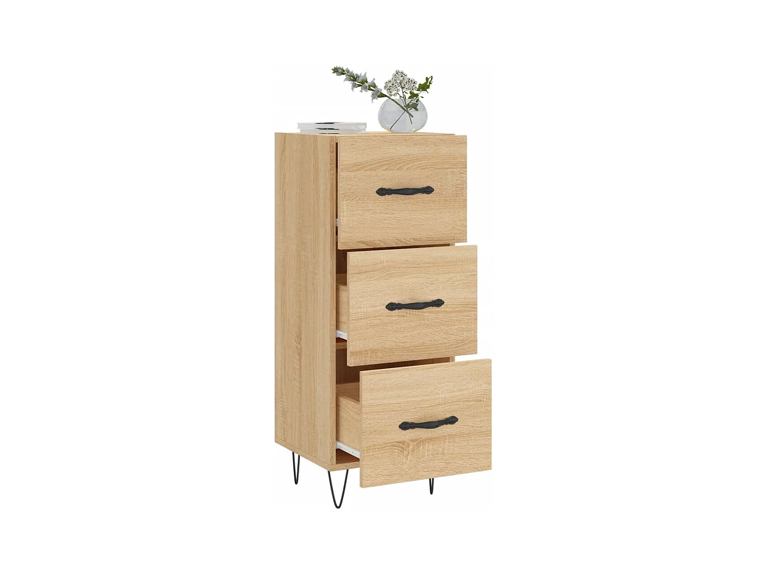 Buffet Chêne sonoma 34,5x34x90 cm Bois d'ingénierie
