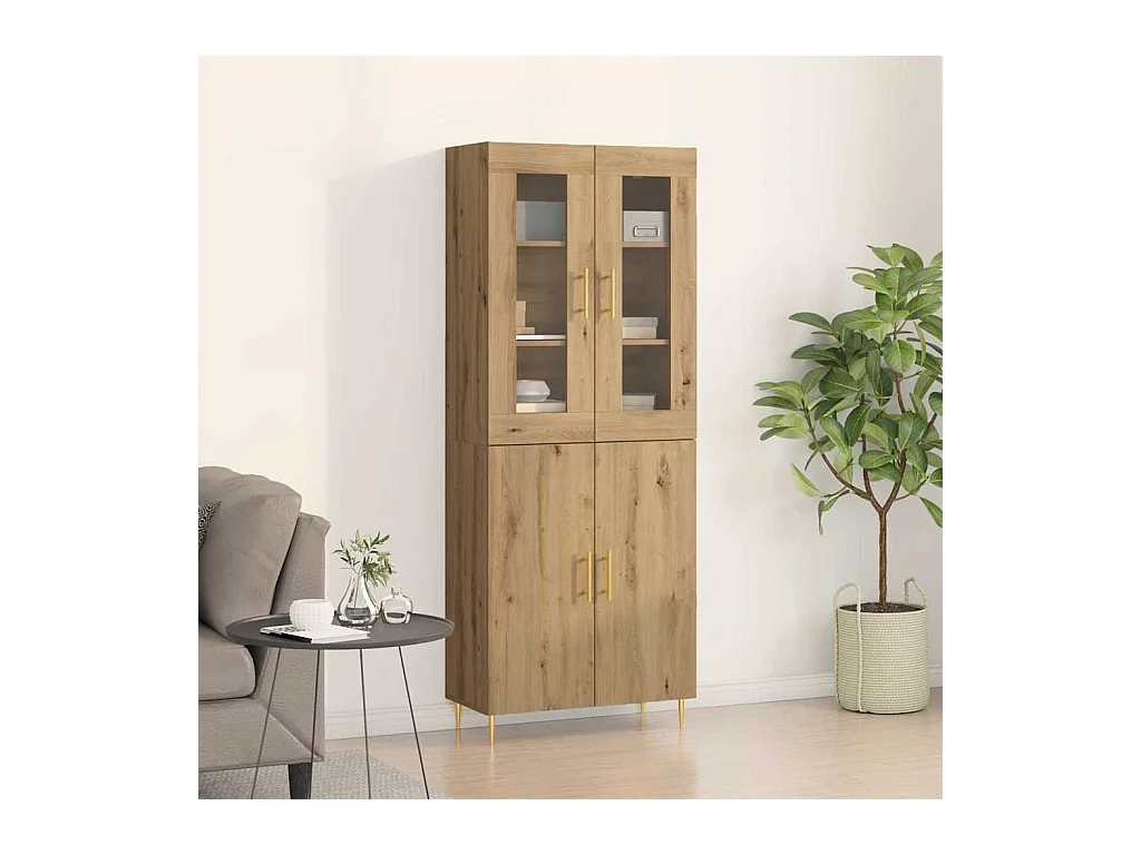 Highboard Artisan Oak 69,5 x 34 x 180 cm Technisch hout