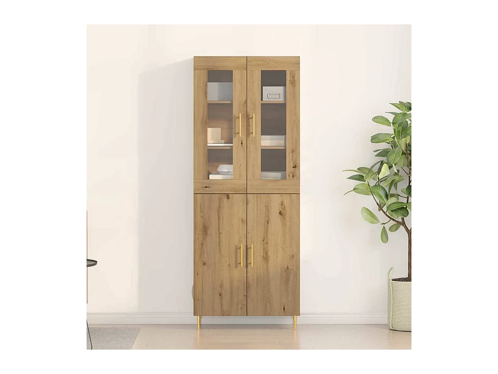 Highboard Artisan Oak 69,5 x 34 x 180 cm Technisch hout