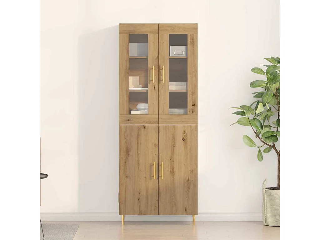 Aparador Artisan Roble 69,5 x 34 x 180 cm Madera de ingeniería