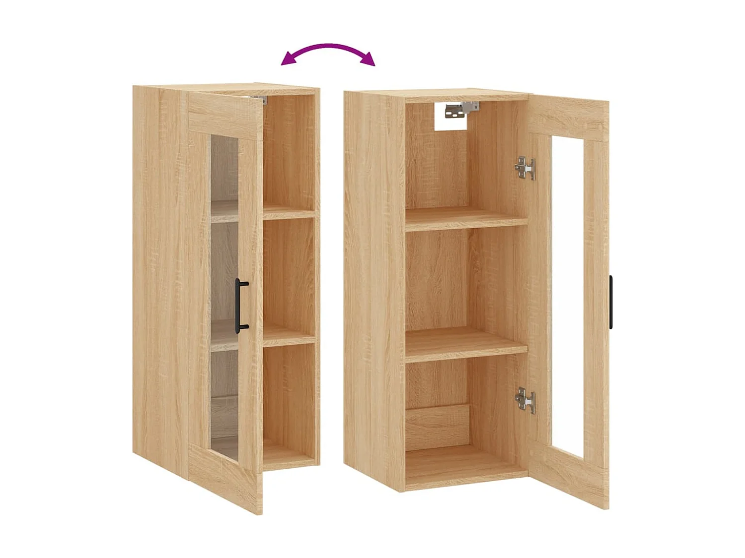 Sonoma eiken wandkast 34,5x34x90 cm