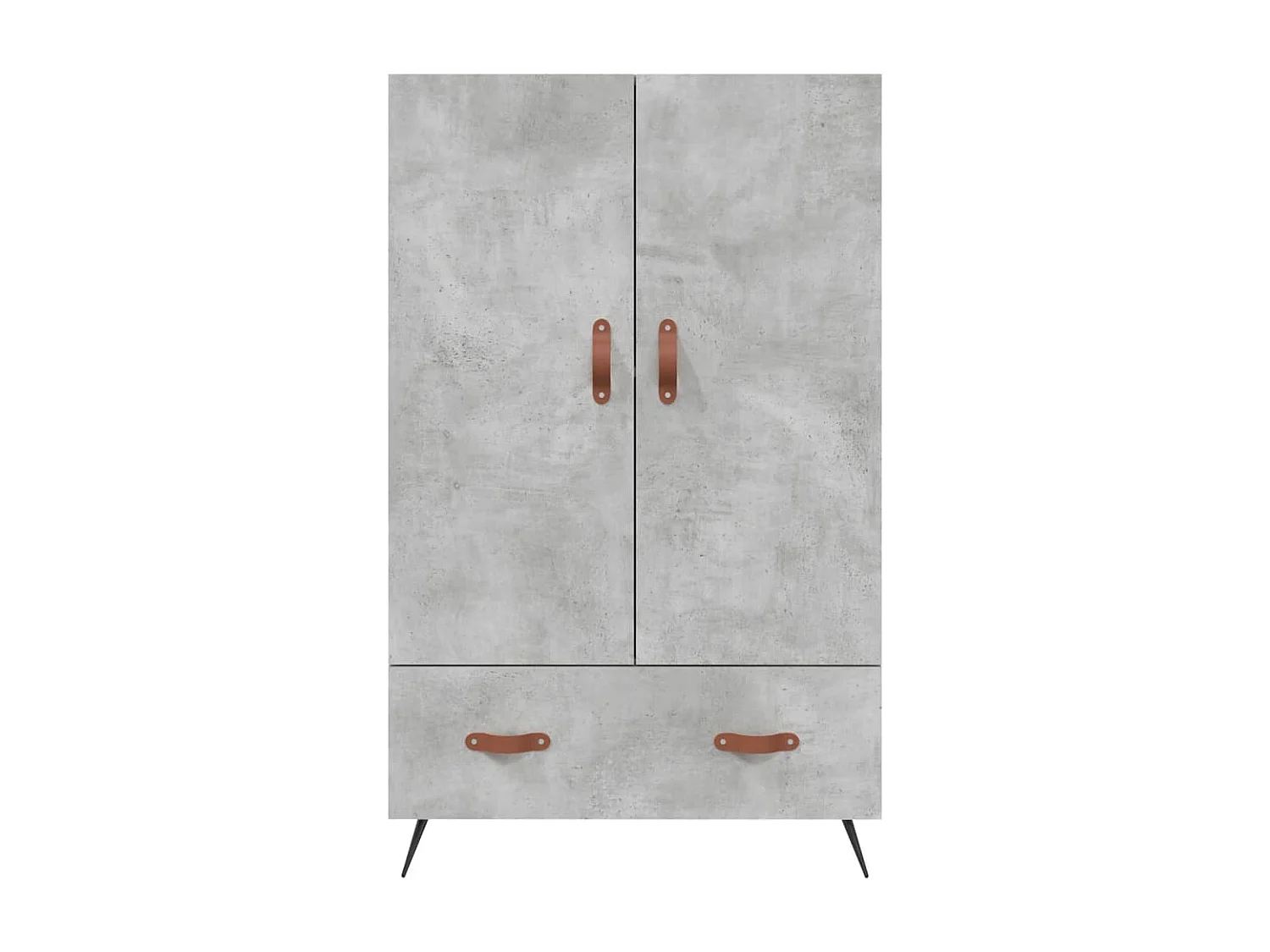 Betongrijs hoog dressoir 69,5x31x115 cm bewerkt hout