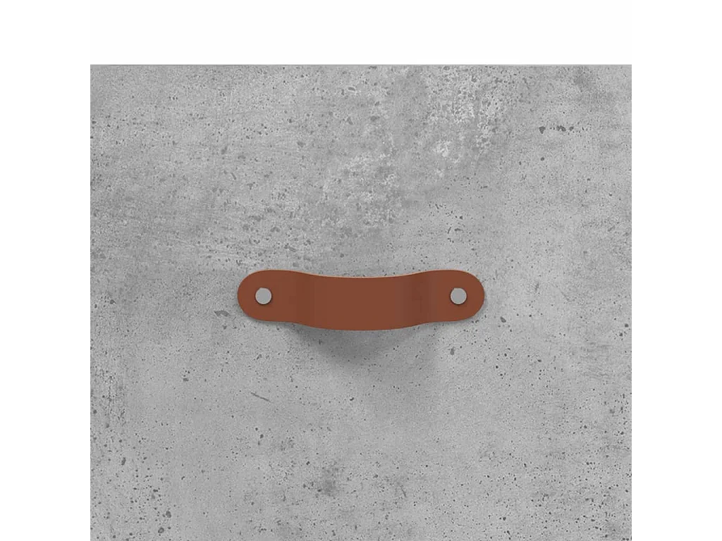 Buffet haut gris béton 69,5x31x115 cm bois d'ingénierie