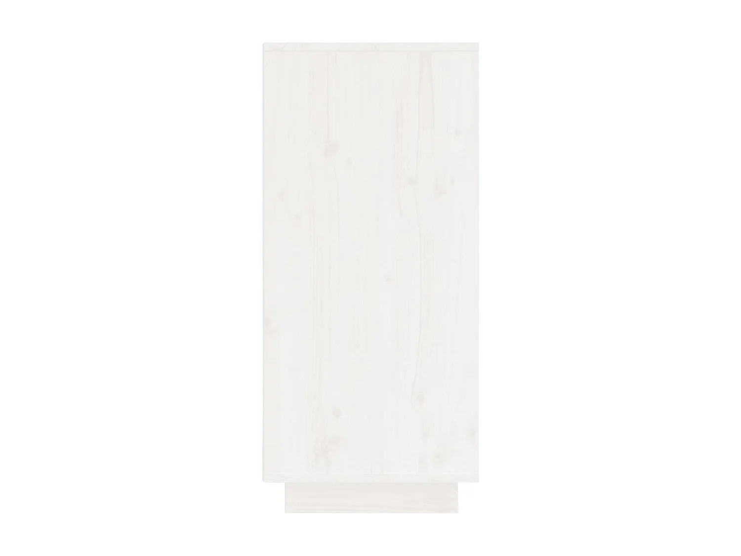 Buffet Blanc 60x34x75 cm Bois massif de pin