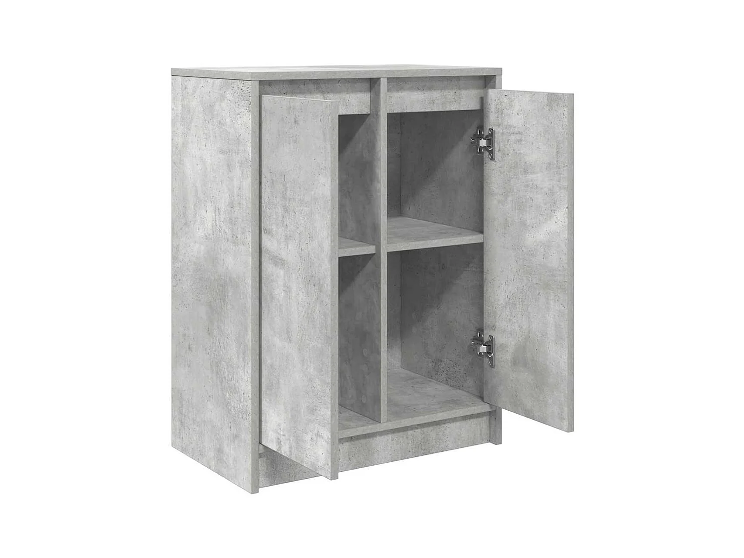 Buffet gris béton 57x34x76 cm bois d'ingénierie
