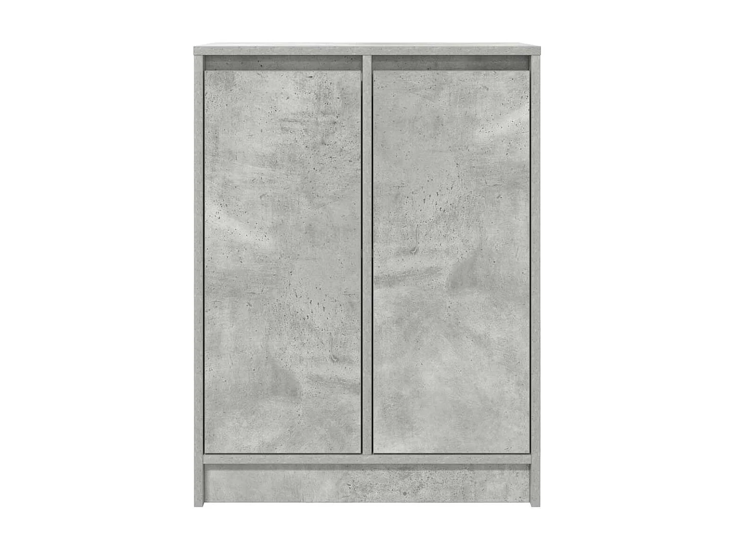 Buffet gris béton 57x34x76 cm bois d'ingénierie