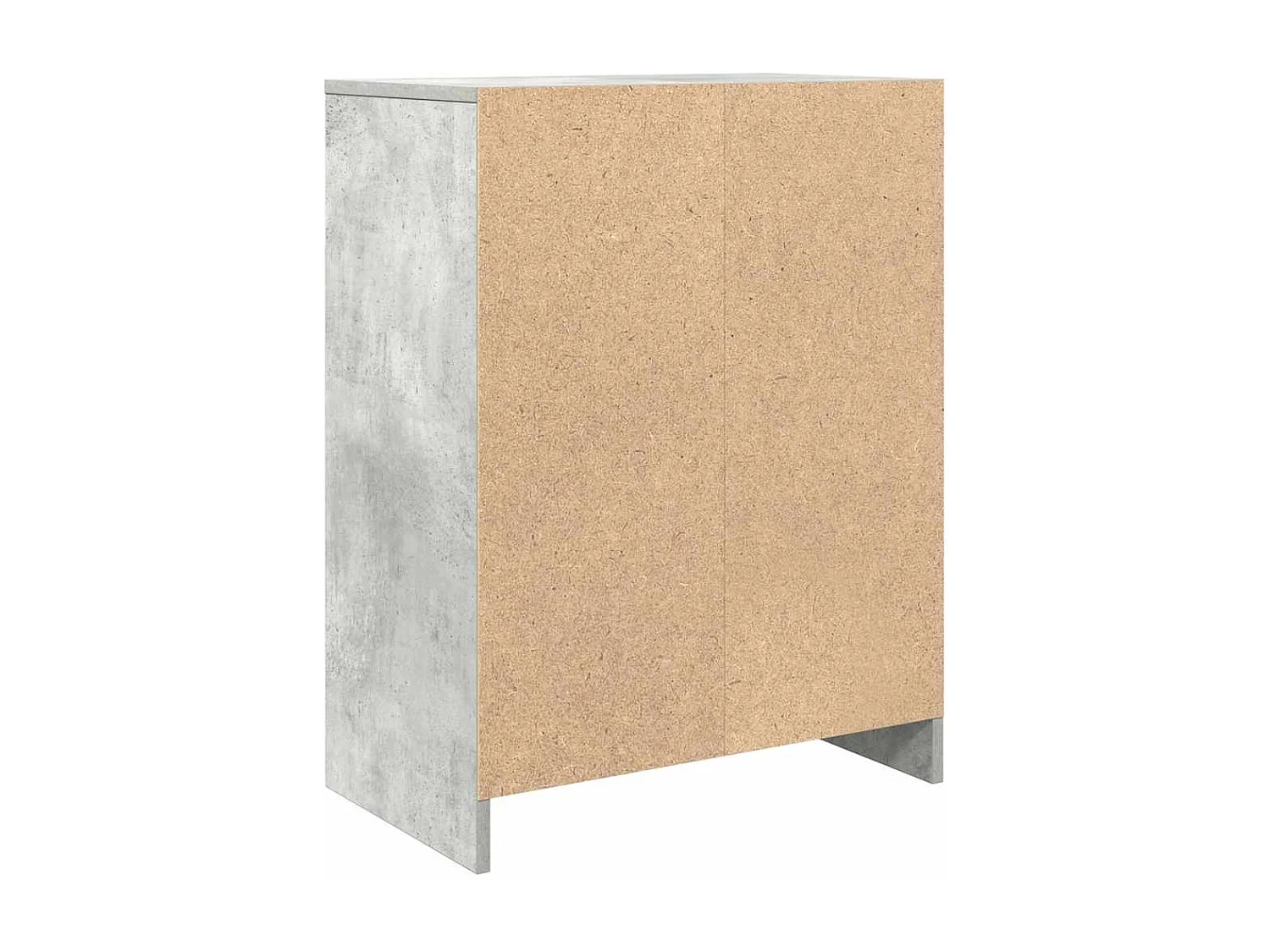 Buffet gris béton 57x34x76 cm bois d'ingénierie