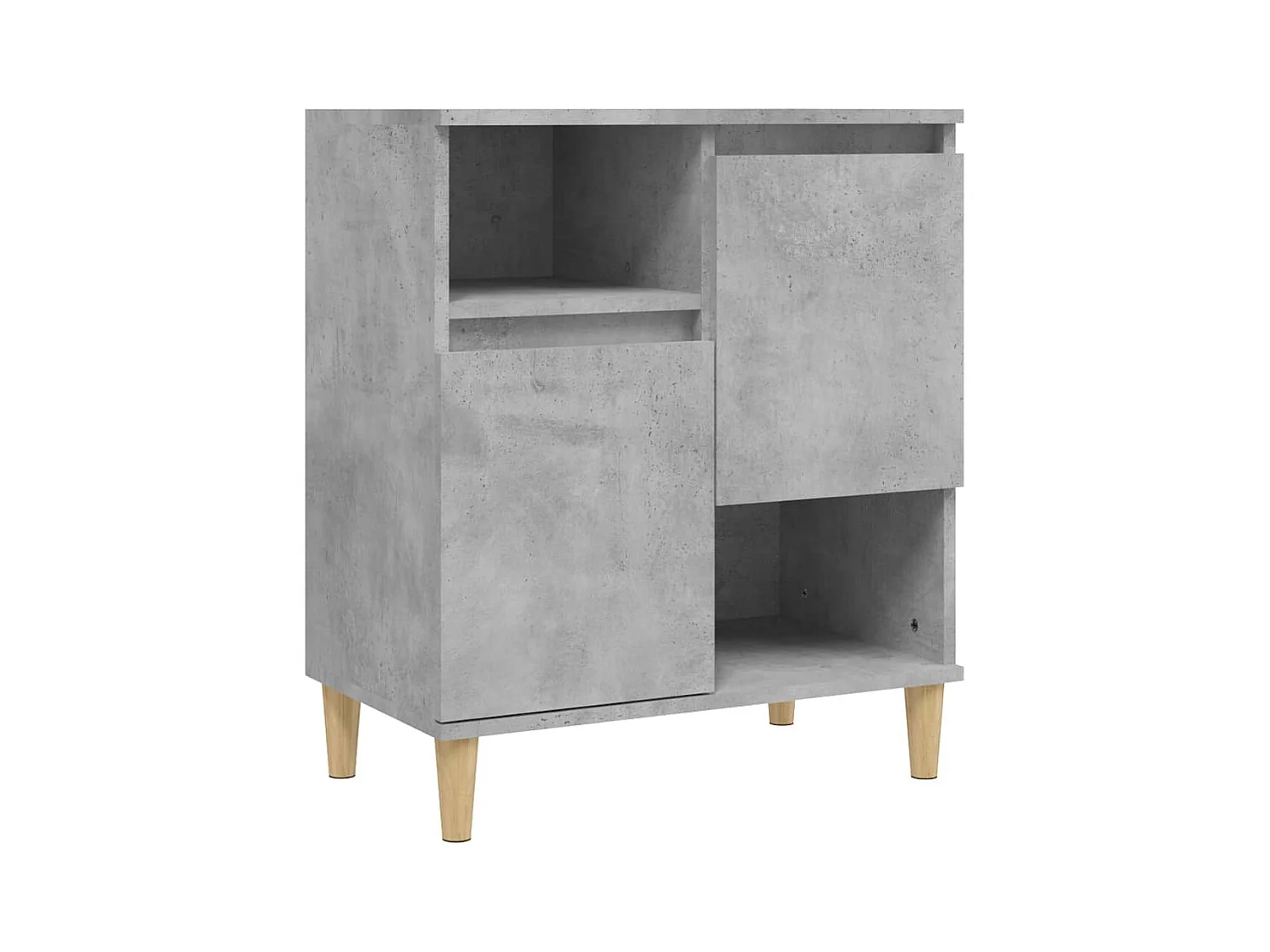 Buffet Gris béton 60x35x70 cm Bois d'ingénierie