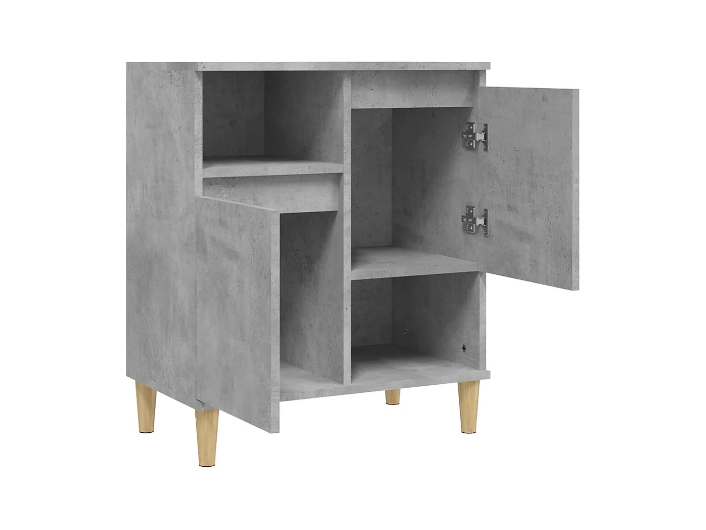 Buffet Gris béton 60x35x70 cm Bois d'ingénierie