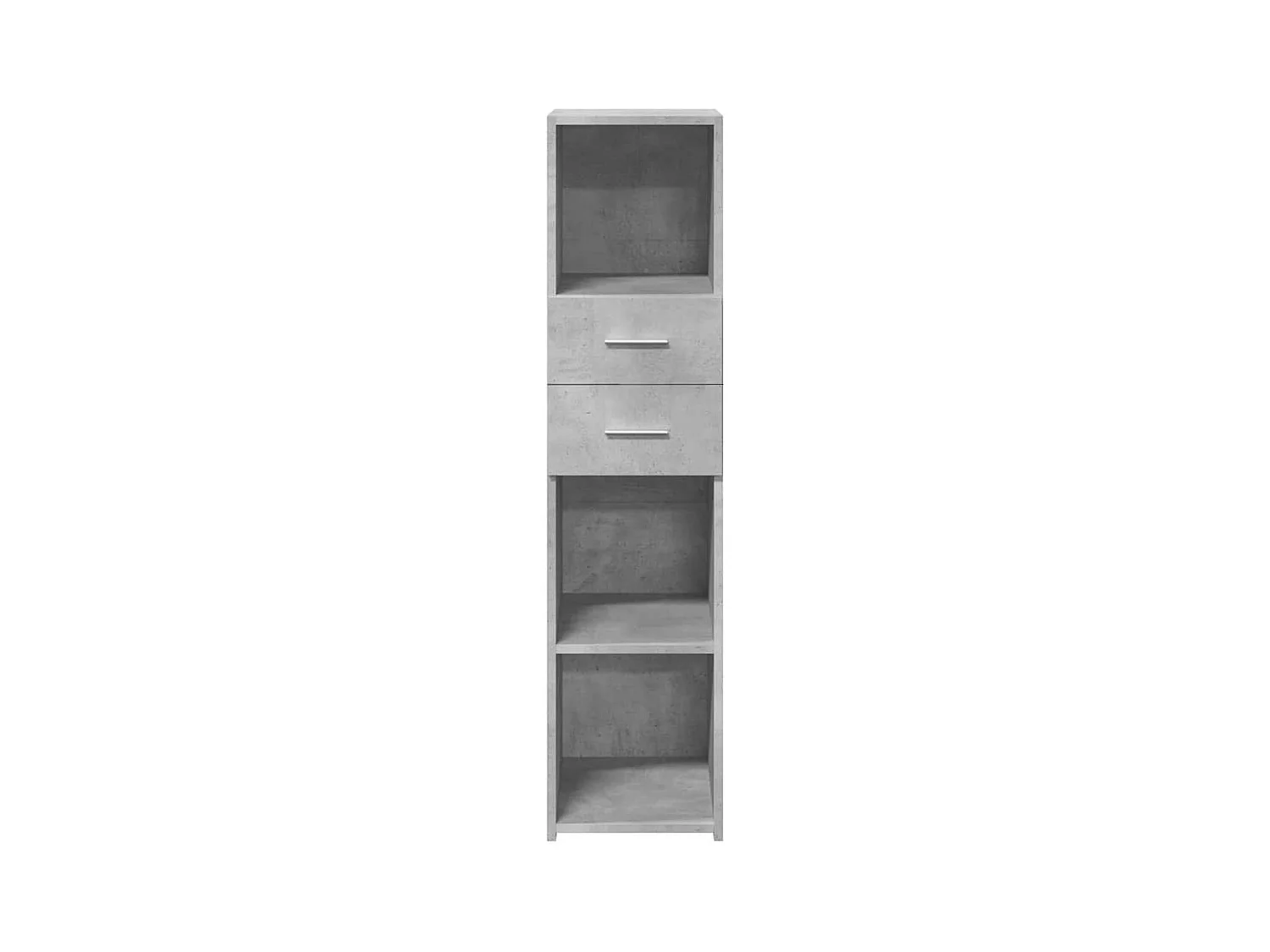 Buffet haut gris béton 30x42,5x124 cm bois d'ingénierie