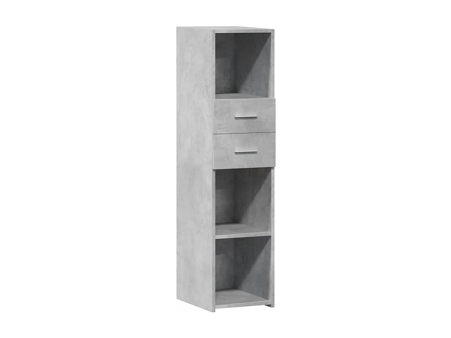 Buffet haut gris béton 30x42,5x124 cm bois d'ingénierie