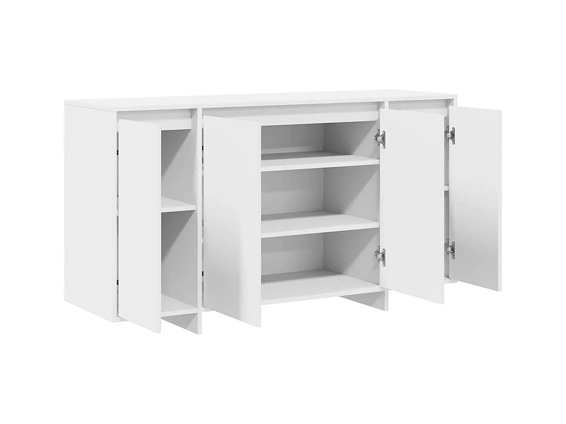 buffet blanc Blanc Bois 135 x 41 x 75 cm Buffet blanc
