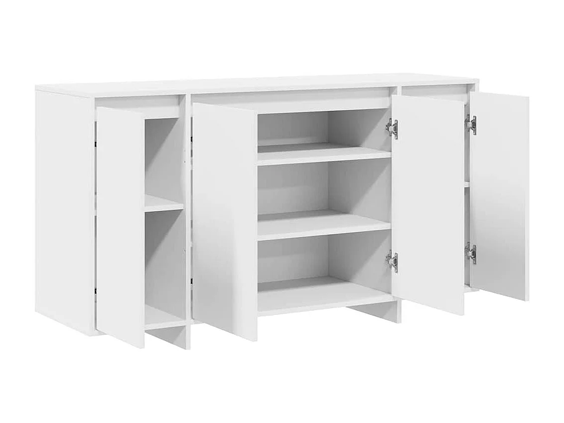 buffet blanc Blanc Bois 135 x 41 x 75 cm Buffet blanc