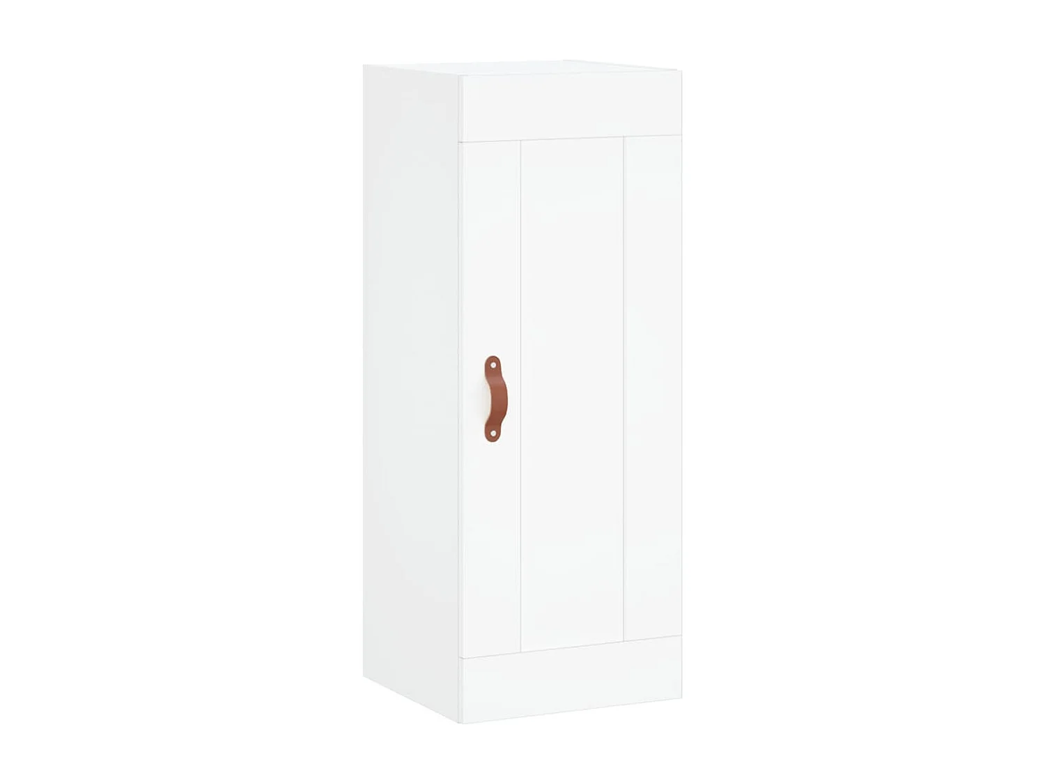 Credenza alta bianca 34,5x34x180 cm Legno ingegnerizzato