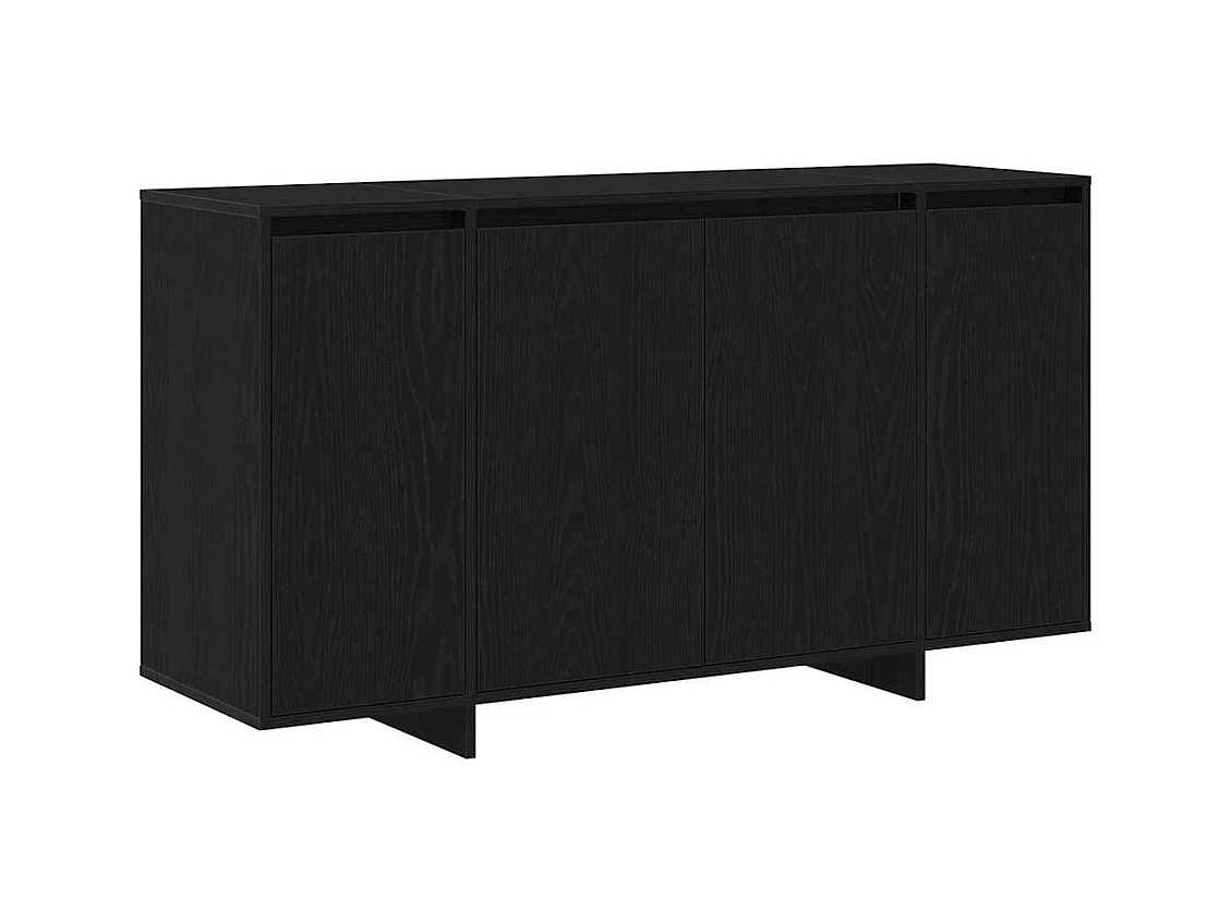 Buffet en chêne noir Chêne noir Placage en bois 135 x 41 x 75 cm