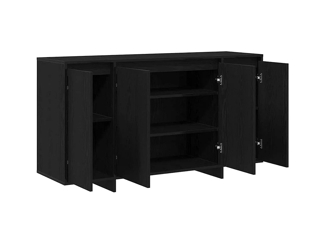 Buffet en chêne noir Chêne noir Placage en bois 135 x 41 x 75 cm