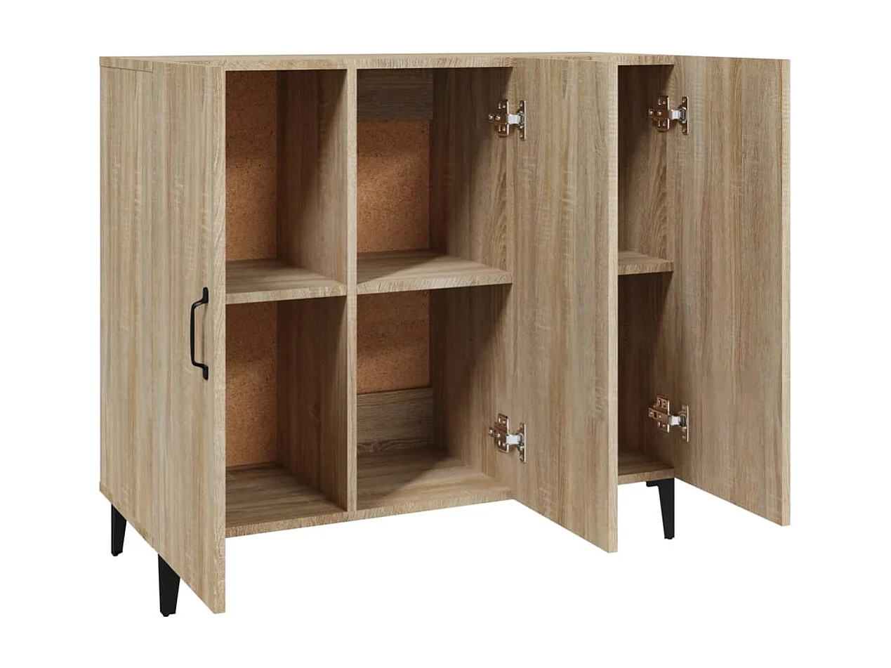 Credenza in rovere Sonoma 90x34x80 cm in legno ingegnerizzato