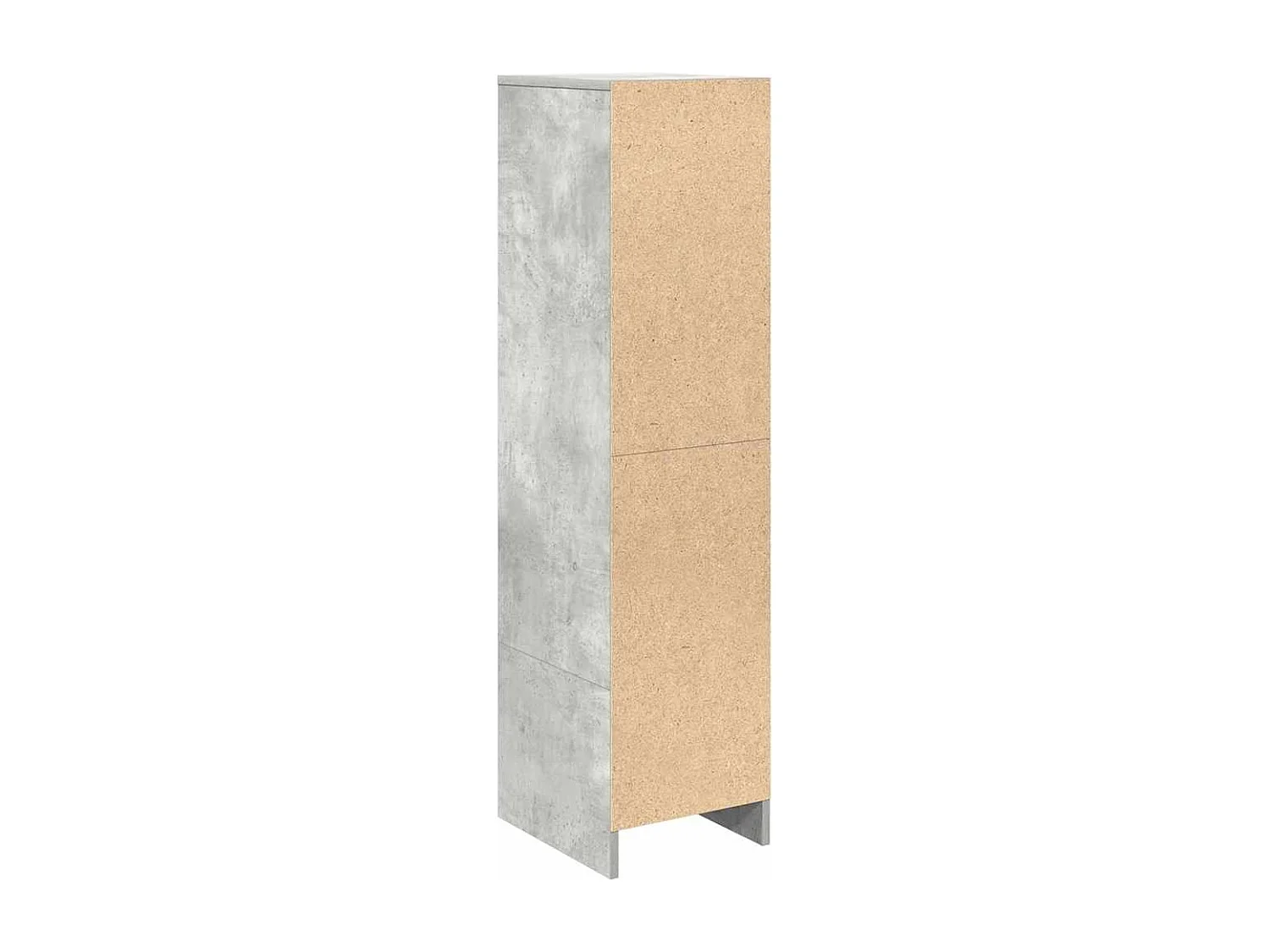 Buffet haut gris béton 29,5x34x119,5 cm bois d'ingénierie