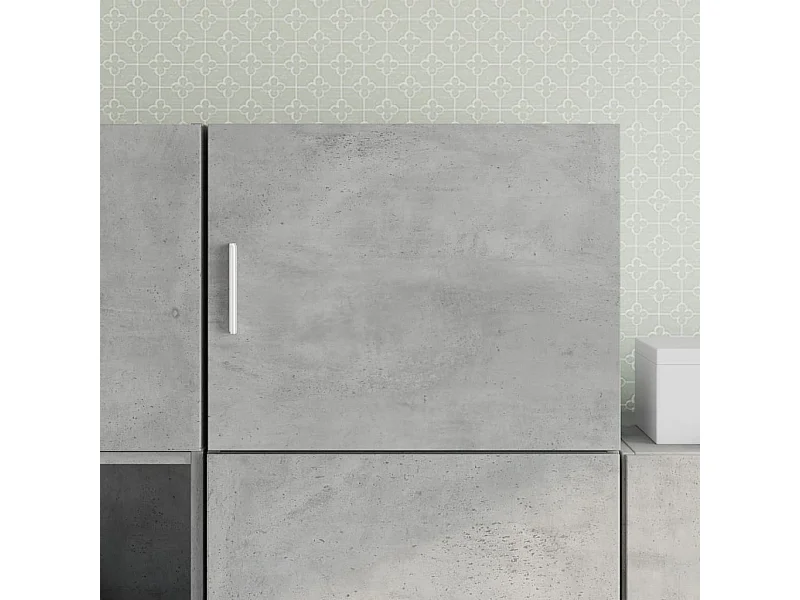 Armoire murale gris béton 50x42,5x40 cm bois d'ingénierie