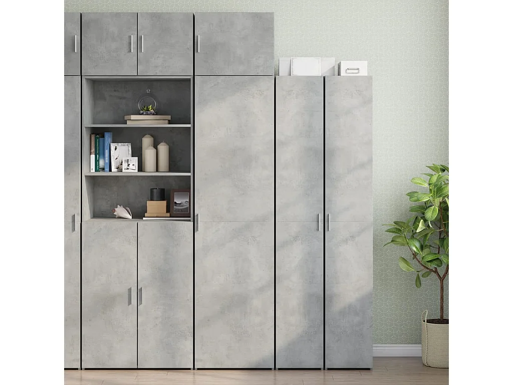 Armoire murale gris béton 50x42,5x40 cm bois d'ingénierie