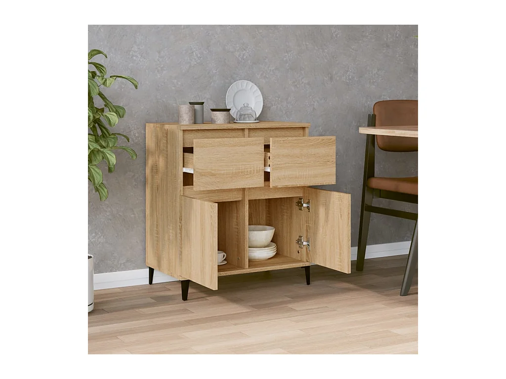 Buffet Chêne sonoma 60x35x70 cm Bois d'ingénierie