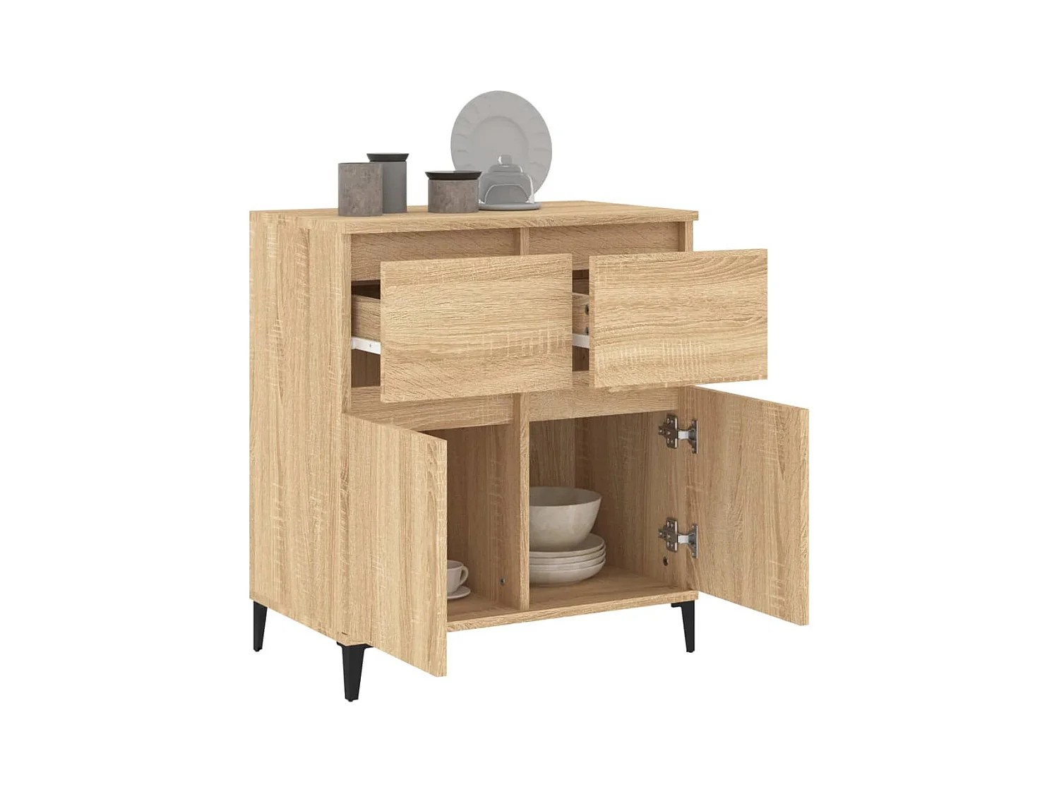 Buffet Chêne sonoma 60x35x70 cm Bois d'ingénierie