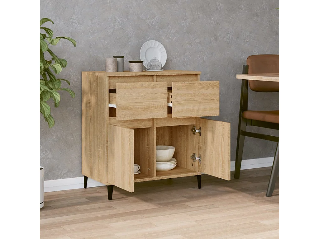 Buffet Chêne sonoma 60x35x70 cm Bois d'ingénierie