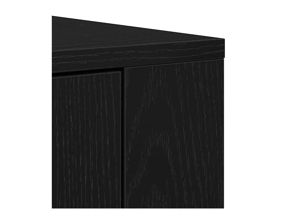 Buffets 3 pcs Chêne noir Bois d'ingénierie